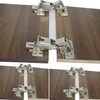2-Pack 165 Degree Frameless Cabinet Corner Door Hinge Fully Covered