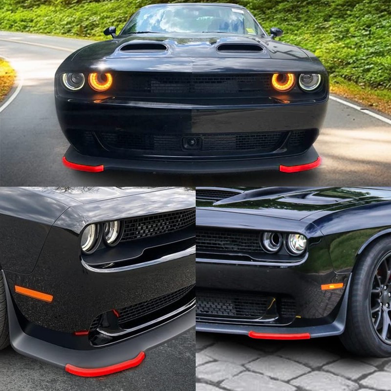 JDMON Front Bumper Lip Splitter Protector Compatible with Dodge Challenger