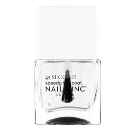 Nails Inc 45 Second Speedy Gloss - Esmalte de uñas superior, secado rápido, secado al aire, ultra brillante, resistente a las astillas, larga duración