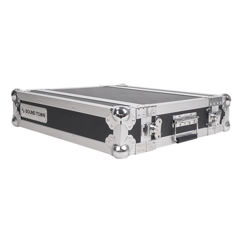 Sound Town 2U PA/DJ Rack/Road Case, 2-Space, with 16” Rackable