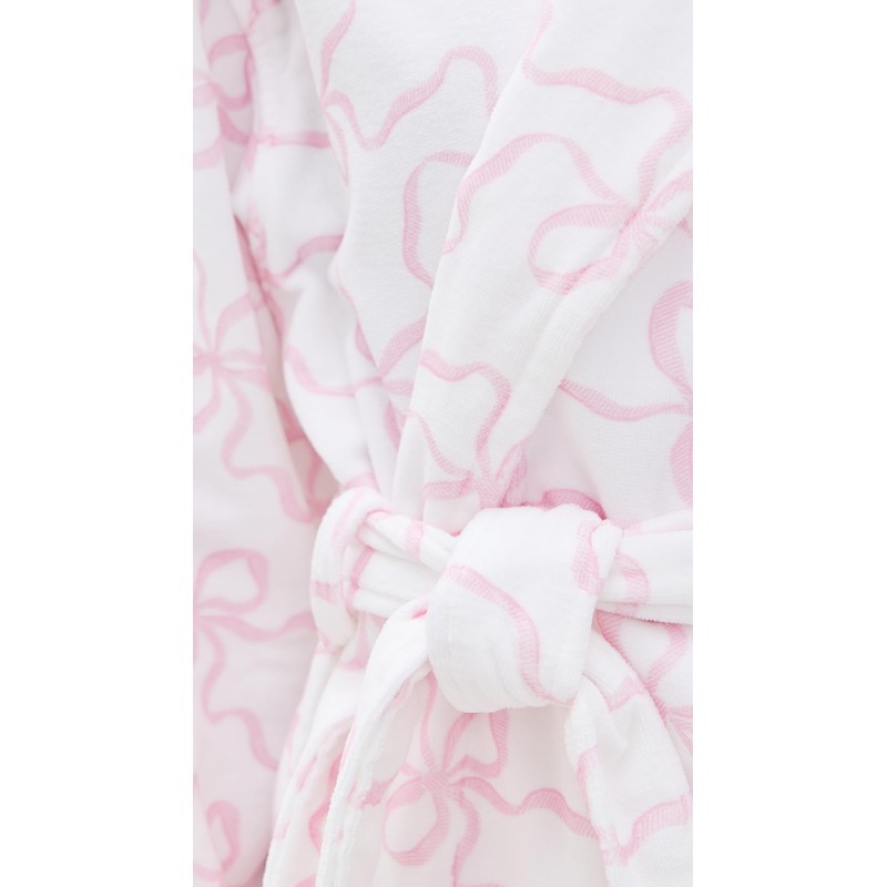 LOVESHACKFANCY Women's Indie Robe, Pink Bonnet, XS-S