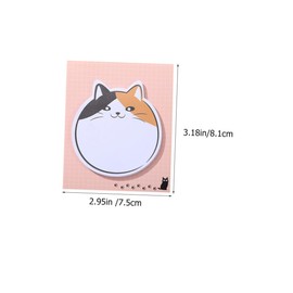 jojofuny Cute Cartoon Cat Memo Pads Portable Note Stickers for School Office Home Use Compact Reusable Notepads for Students Cat Lovers for Do Lists and Reminders
