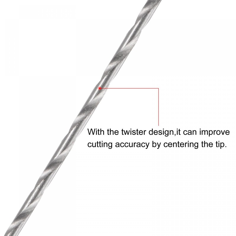 sourcing map 10 Pcs 0.7mm Mini Micro Twist Drill Bits,
