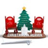 St. Nicholas Square Parent Memorial Candleholder Christmas in Heaven Chairs