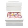 Capkyke 20pcs 8x5x2 Inch White Bakery Boxes Cookie Boxes with