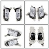 munirater 2-Pack Front Driving Fog Light Assembly with Bulbs Bezel