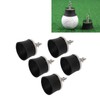5 PCS Golf Ball Suction Cup Silicone Zinc Alloy Golf