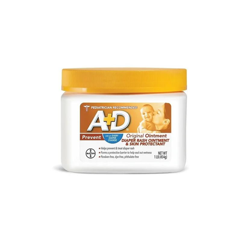 Crema A+d Antipañalitis Prevencion Pañalitis 454 Grs A&d