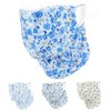 Korean UV Protection Cooling Face Sunshade Mask for Women Printed Blue - Random Delivery