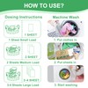 Laundry Detergent Sheets, 200 Count, Fragrance Free, Eco-Friendly, Plastic-Free, Hypoallergenic,