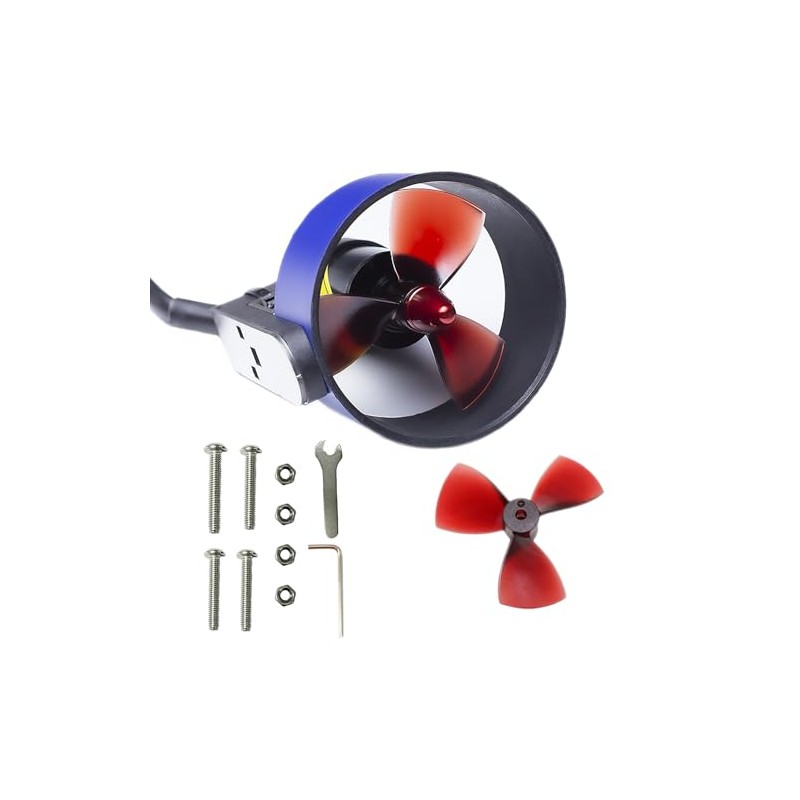 ApisQueen 12-24V 800W U5 Underwater Thruster,15.4Lbs Thrust Brushless Motor, Fresh