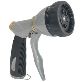 Sutekus Garden Hose Nozzle with 7 Adjustable Spray Patterns Heavy Duty Metal Water Hose Nozzle Water Sprayer for Watering Plants, Car Washing