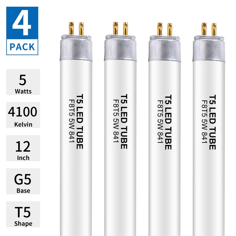 Wesome Lighting 12 Inch F8T5/CW LED Replacement Bulbs, 4100K Cool