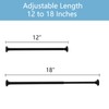 TYRON Mini Thin Closet Rod for Hanging Clothes, 1/2" Diameter,12