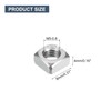sourcing map M5-0.8x4 Square Nuts, 304 Stainless Steel Coarse Thread