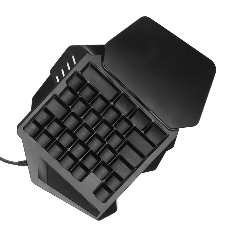 One Handed Gaming Keyboard RGB Backlight 35 Keys Ergonomic Portable
