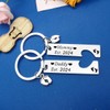 Pregnancy Announcement Gifts Mommy and Daddy Est 2024 Keychain Set