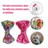 BAOFUYA 10pcs/Set Pet Dog Cat Hair Clips Cute Bowknot Bright