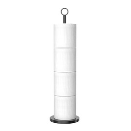 Toilet Paper Holder Stand(with Reserve Function), Free-Standing Toilet Paper Storage Holder, Stainless Steel Toilet Roll Holder Stand for Bathroom & Toilet Spare Rolls Storage