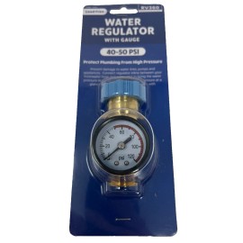 RV360 NEW RV 360 Water Pressure Regulator with Gauge 40 to 50 PSI 3/4", 0 to 120 PSI