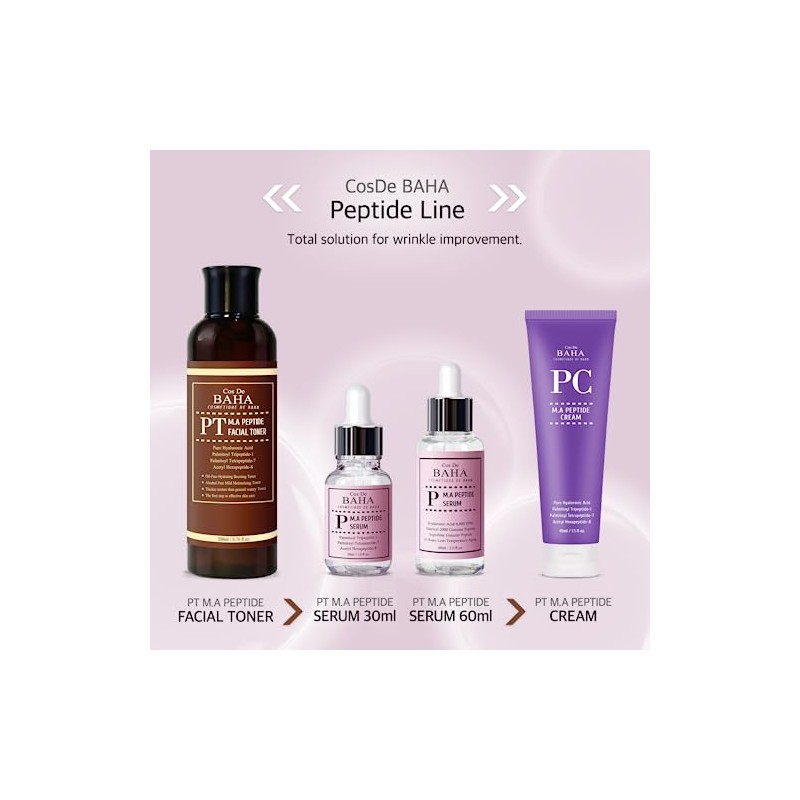 Sérum Facial de Péptidos CosDeBAHA Organic Complex Peptide Face Serum,
