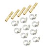 Partuto 1 Set 8mm Universal Barb Hose Fitting with Clamps
