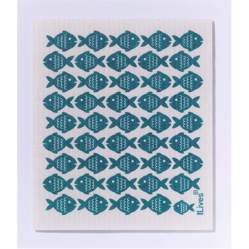 NineLives Dish Cloth Fish Set of 2 | Cloths for