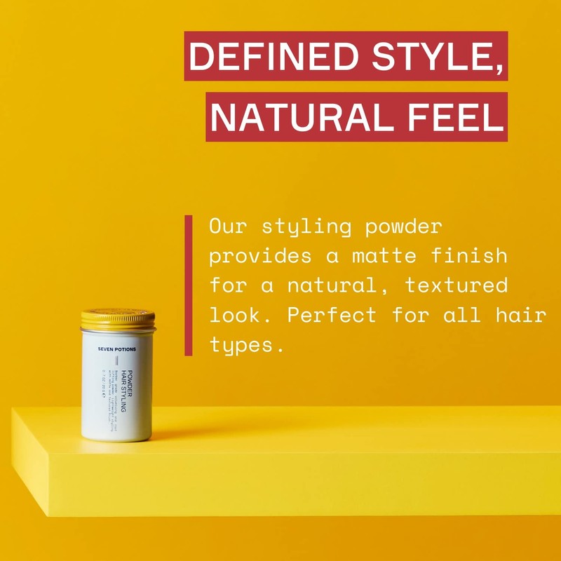Seven Potions Hair Styling Powder For Men 20g: Root Lifting