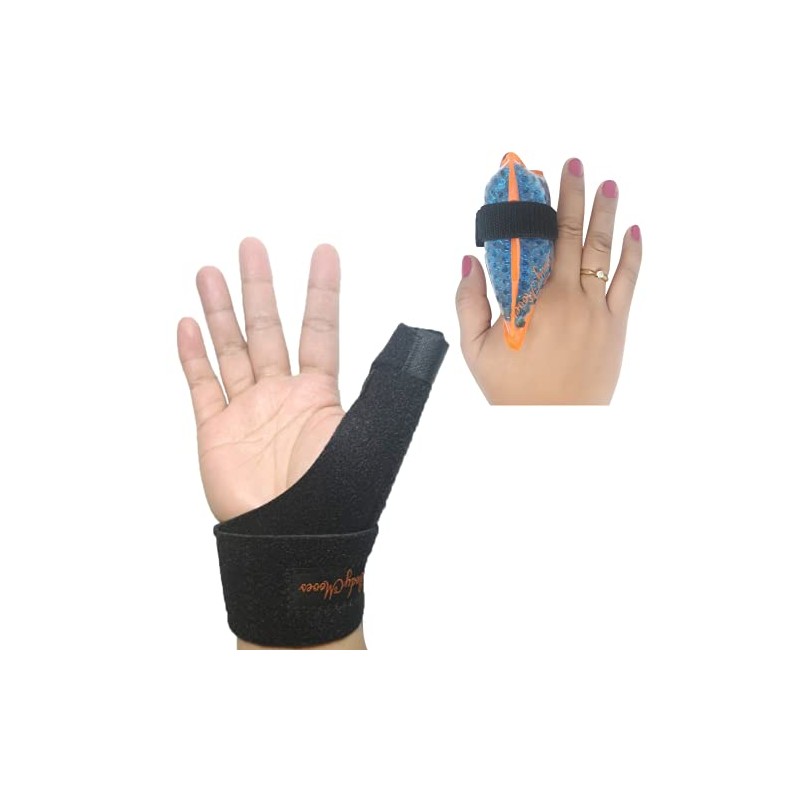 BodyMoves New Thumb Splint Brace Plus Finger Hot and Cold