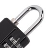 Gym Bag Locker Padlock 4 Digit Combination Zinc Alloy Black