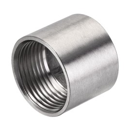 MECCANIXITY Weld Coupling 304 Stainless Steel 4mm Thickness 1 NPT Female Half Threaded Weldable Pipe Fuel Tank Bung Fittings Connector