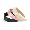 axy Wide Headband with Fabric Padded in Marble Look Elegant