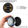 Starxing Puck Lights with Remote Control, Under Cabinet Lighting Dimmable