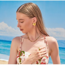 GLORIG Exquisite Necklaces Sparkling Rhinestone Necklace Exquisite Necklaces Colored Necklace