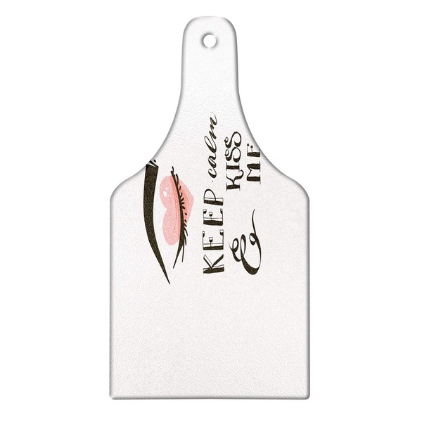 Ambesonne Valentines Day Cutting Board, Pop Culture Keep Calm Words