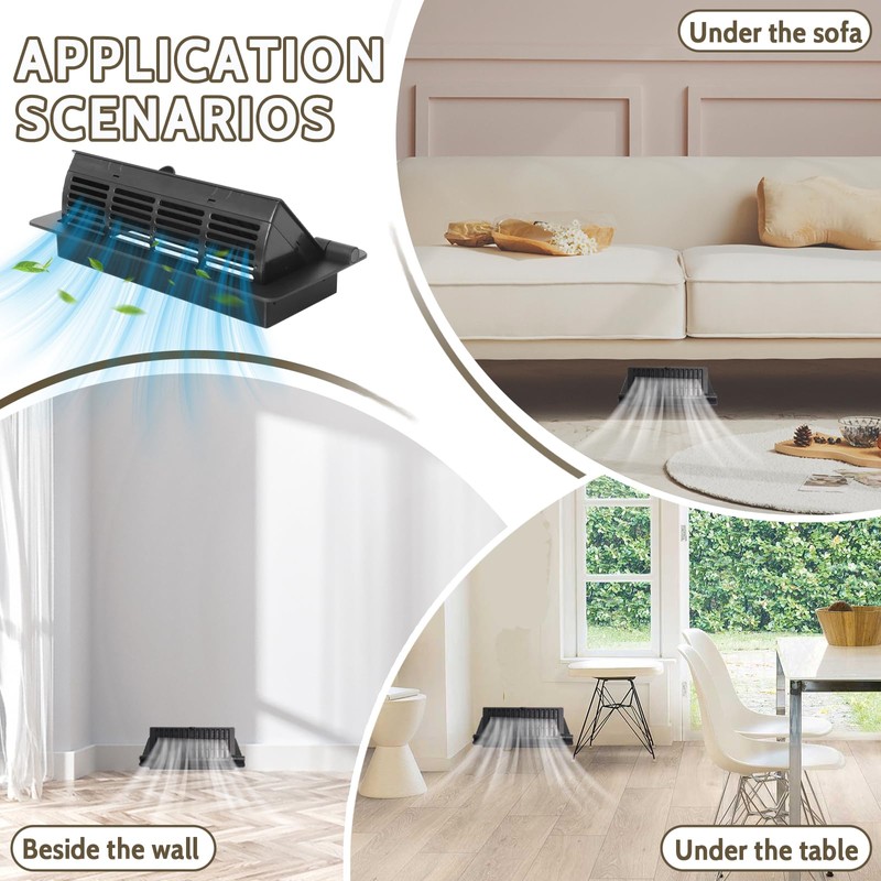 Vent Deflectors & Floor Vent Covers 4x10 inch, Easy Adjustable