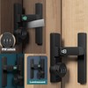 90 Degree Barn Door Lock Latch Keyless Combination Heavy-Duty Weather-Resistant