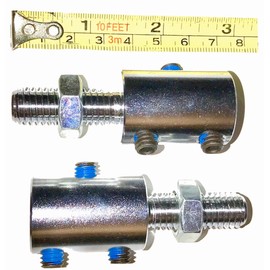 Heavy Duty 1/2"-13 Threaded Bolt - Cable/Top Plate 'STEM' Connector for Weight Stack with 1/4” ID with 3 Set Screws with Loctite Applied. by SB Distribution