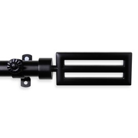 Rod Desyne Sterling Curtain Rod, 120-170", Black
