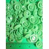 (75) NEW UNUSED 3/4" GREEN PLASTIC DEEP WELL 2-HOLE CRAFT