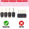 YIKECASE Key Fob Cover with Diamond Keychain Car Key Holder
