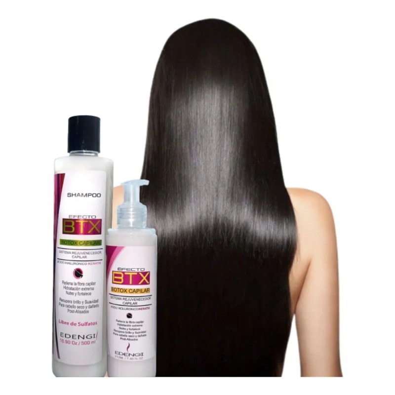 Btx Capilar Shampoo + Mascarilla Edengi Post Alisado