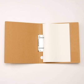 MUJI 82110562 2 Hole File, 2 Hole File, 2.0 inches (50 mm), Pipe Type, A4, Metal Fittings Width 2.0 inches (50 mm), Beige