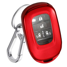 FRACTAL CREATION Key Case, Key Cover, Compatible with Honda, New Model NBOX JF5, JF6, NBox Step Wagon, RP6, RP7, RP8, Vezel, VEZEL Key Cover, zrv wrv, Freed GT8, Odyssey, red