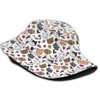 Funny Cute Cats Bucket Hats for Women Men Cartoon Pattern