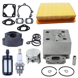 Atunee BR420 Cylinder Piston with Air Filter Kit for Stihl SR400 SR420 BR320 BR400 BR340 BR380 Blower with Intake Boot Buffer Spring Replace 4203-020-1201