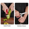 Kitchen Knife Set, 9-Piece Red Kitchen Knife Set with Acrylic