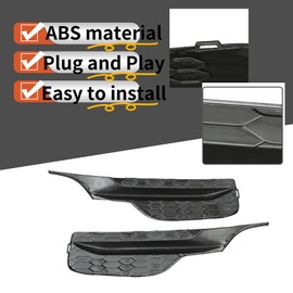 labwork Front Bumper Fog Light Cover Driver Left Side and Passenger Side Replacement for Honda Accord 2016-2017 1102T2FA51 71112T2FA51