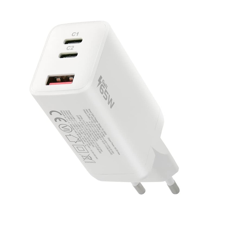 everActive GaN SC-650Q Mains Charger with QC4 + USB Socket