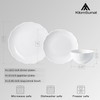 KilomSumat Porcelain Dinnerware Sets for 4, 12 Piece Plates and